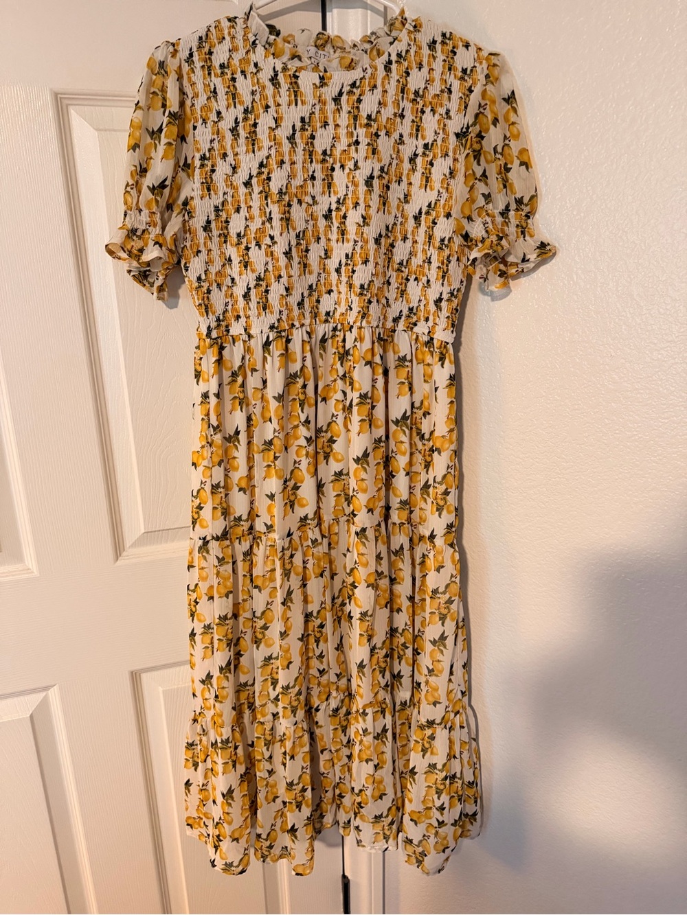 Ivy City Co Chiffon Lemon Dress